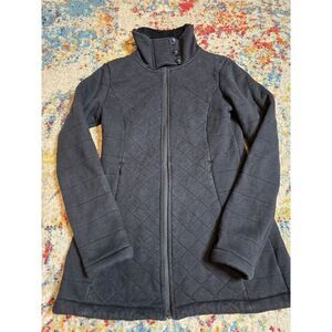 North Face Jacket Womens Small Black Quilted Fleece Caroluna Outdoor Comfort